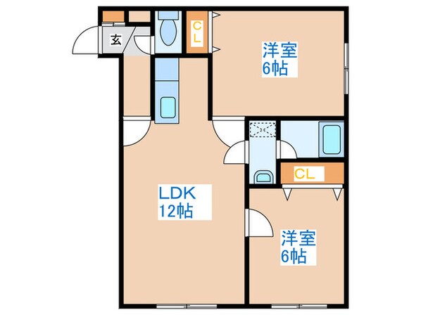 コスモス21の物件間取画像